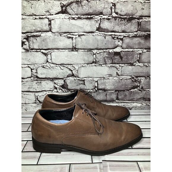Vionic Joseph Orthaheel Brown Leather Plain Toe Oxfords Lace Shoes Men Sz 10.5US - Picture 6 of 16